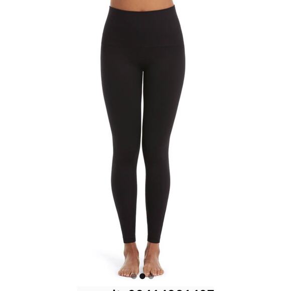 Brand New Spanx women's Size Large Black Look At Me Now Leggings Ankle - Picture 3 of 9